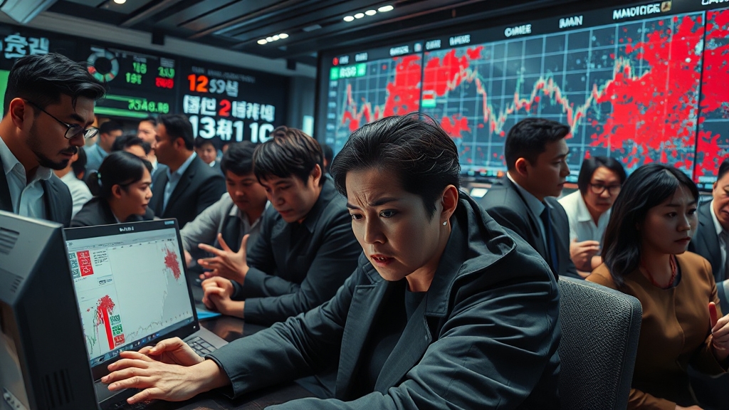 시장 및 투자에 미치는 영향 (realistic 스타일)