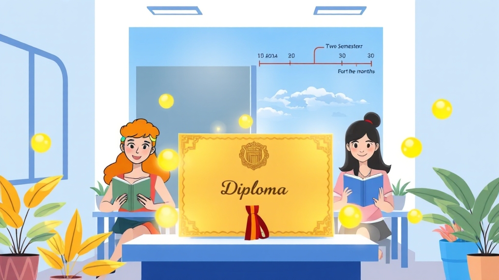 학력 미충족 시 학점은행제 활용 (cartoon 스타일)