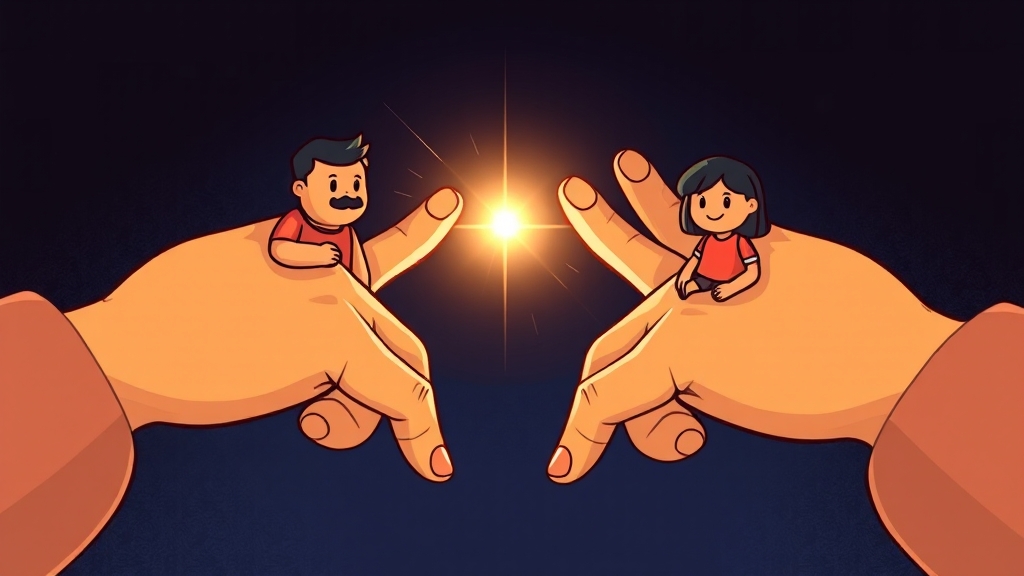 기초생활수급자와 차상위계층, 무엇이 다를까요? (cartoon 스타일)