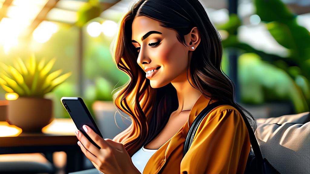 스마트폰으로 뚝딱! 비상금대출 신청 방법 (realistic 스타일)