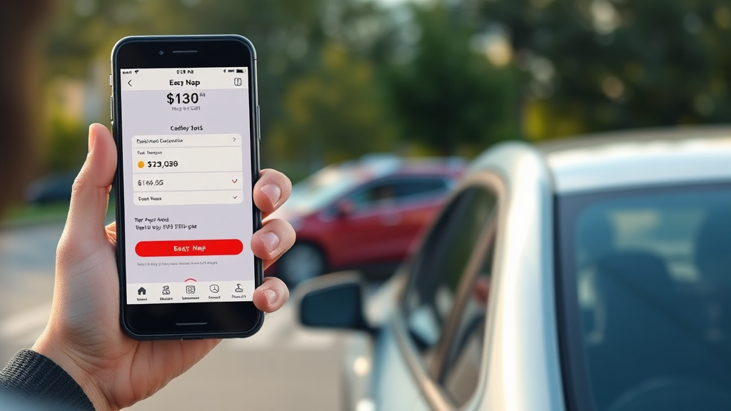 스마트폰 앱 활용 납부 (realistic 스타일)