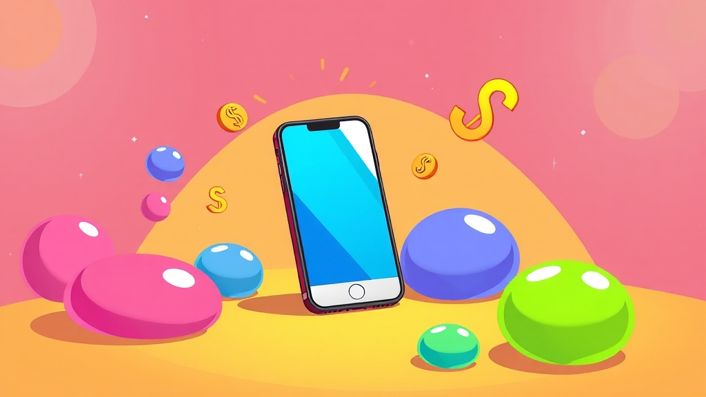 알뜰폰 번호이동 활용 (cartoon 스타일)