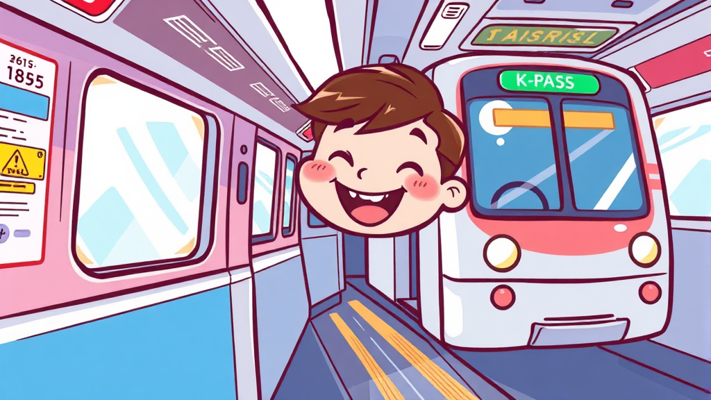 K패스 환급 기준 및 계산 (cartoon 스타일)