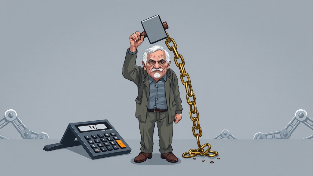 퇴직연금 의무화, 왜 필요할까? (illustration 스타일)