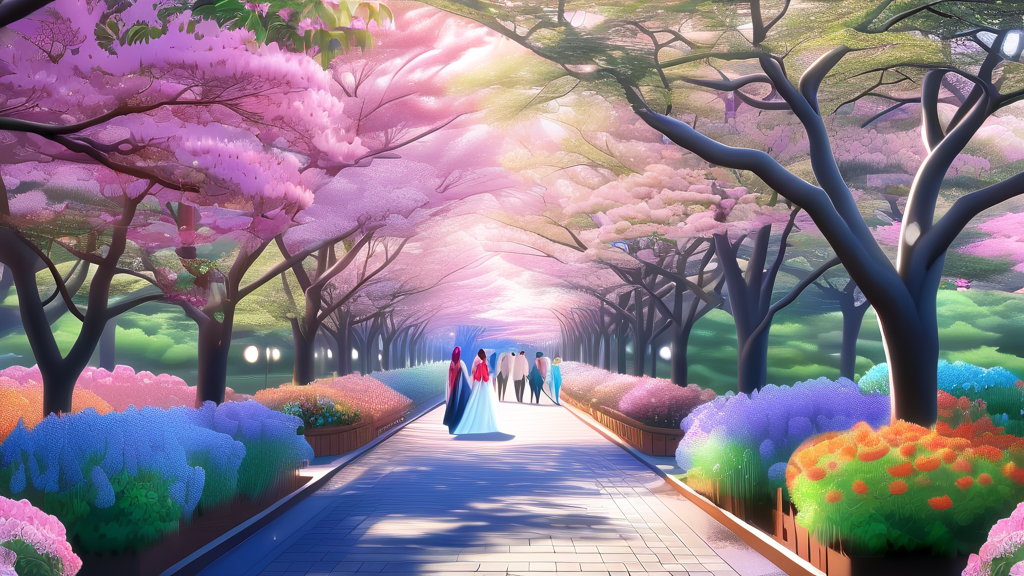 편리한 축제 방문: 주차 정보 및 교통 통제 구간 (realistic 스타일)