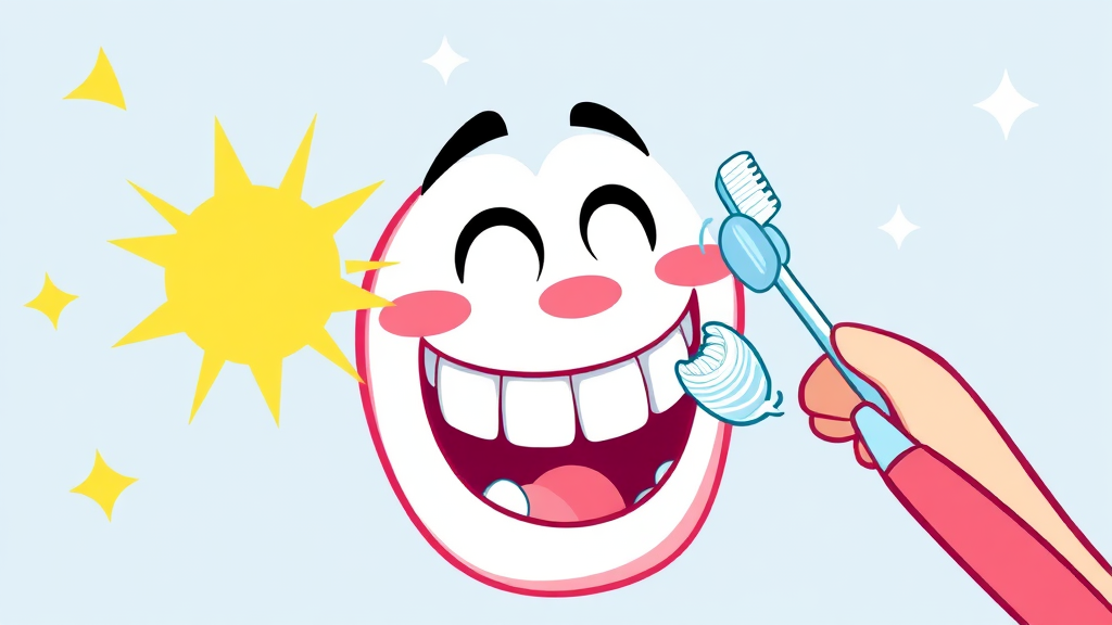 건강한 치아, 어떻게 관리해야 할까? (cartoon 스타일)