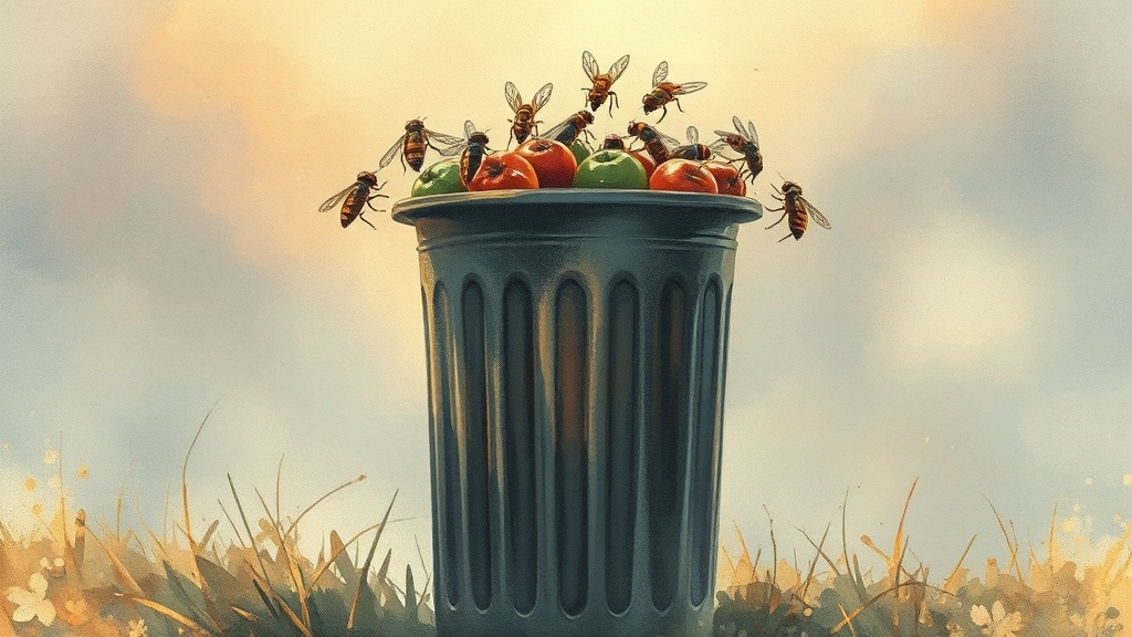 초파리, 왜 생길까? (watercolor 스타일)