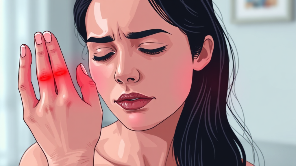 초기 증상과 진단 (illustration 스타일)