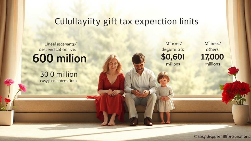 증여세 면제 한도와 10년 합산 규정 이해하기 (realistic 스타일)