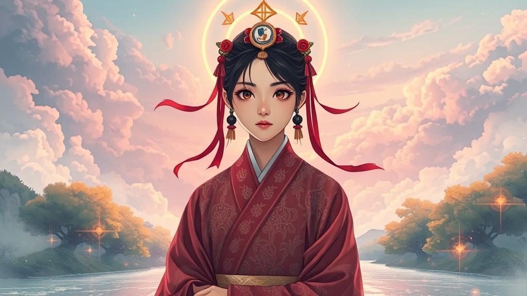 전통 설화의 재현 (illustration 스타일)
