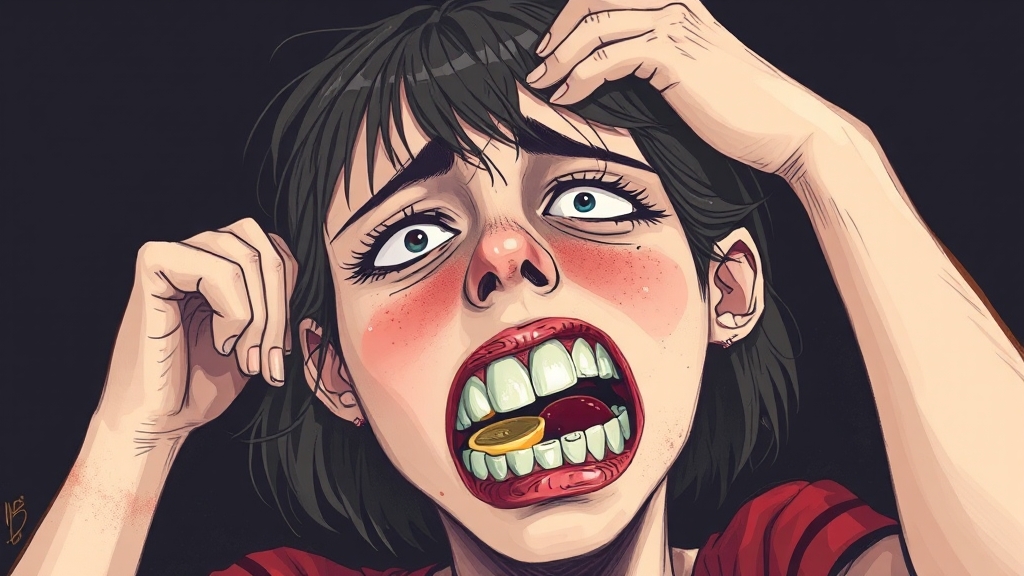 폭식증의 합병증 (illustration 스타일)