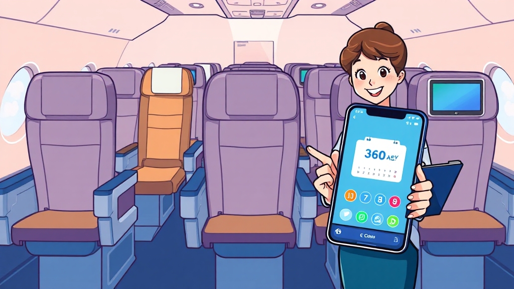 좌석 승급 가능 여부 및 예약 절차 (cartoon 스타일)