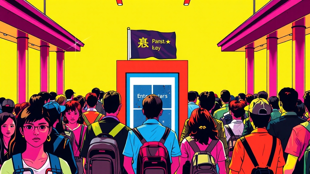 대마도 입/출국: 완벽 수속 가이드 (popart 스타일)