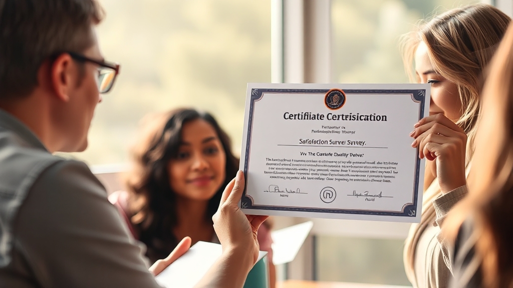 이수 기준 & 수료증, 꼼꼼하게 챙기자! (realistic 스타일)