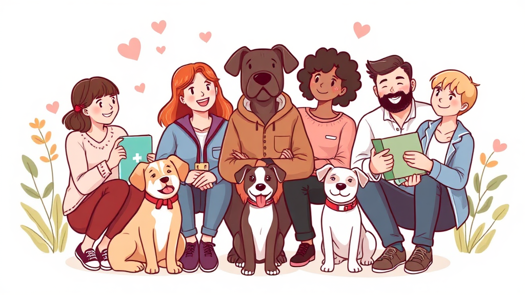 지역별 반려동물 의료비 지원 현황 알아보기 (illustration 스타일)