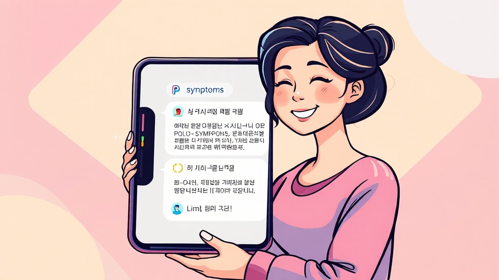 AS 신청, 이렇게 쉬워요! (cartoon 스타일)