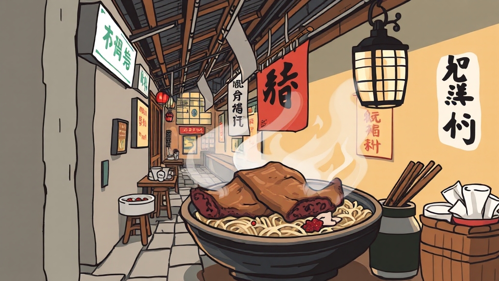 노량진 점심 맛집 추천 (illustration 스타일)