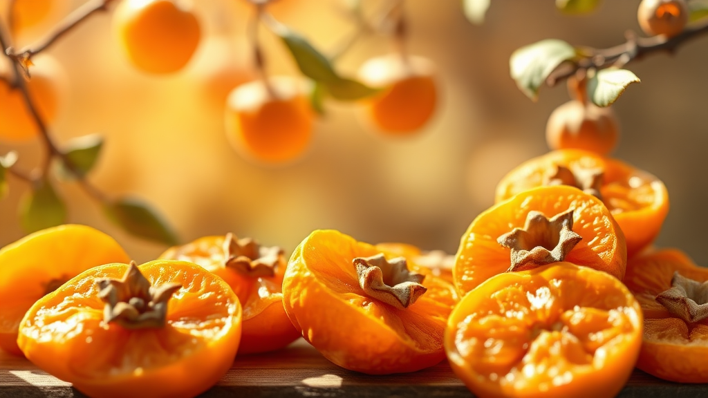 곶감과 관련된 궁금증 해결 (realistic 스타일)