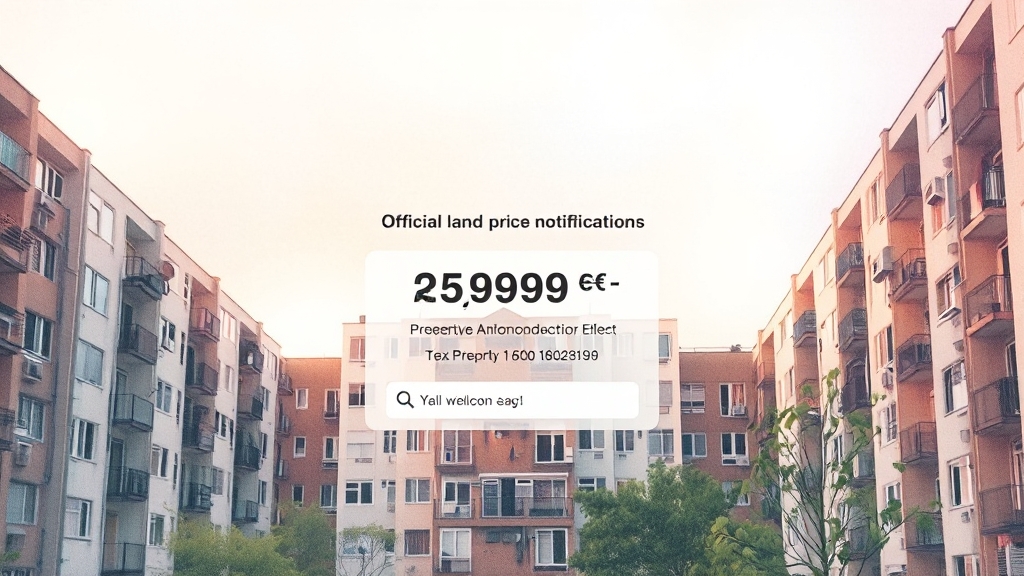 아파트 공시지가, 간편하게 확인 (watercolor 스타일)