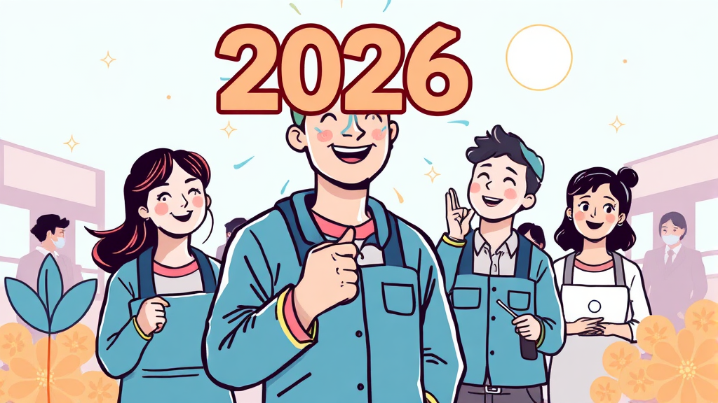 2026년 최저시급 확정 (illustration 스타일)