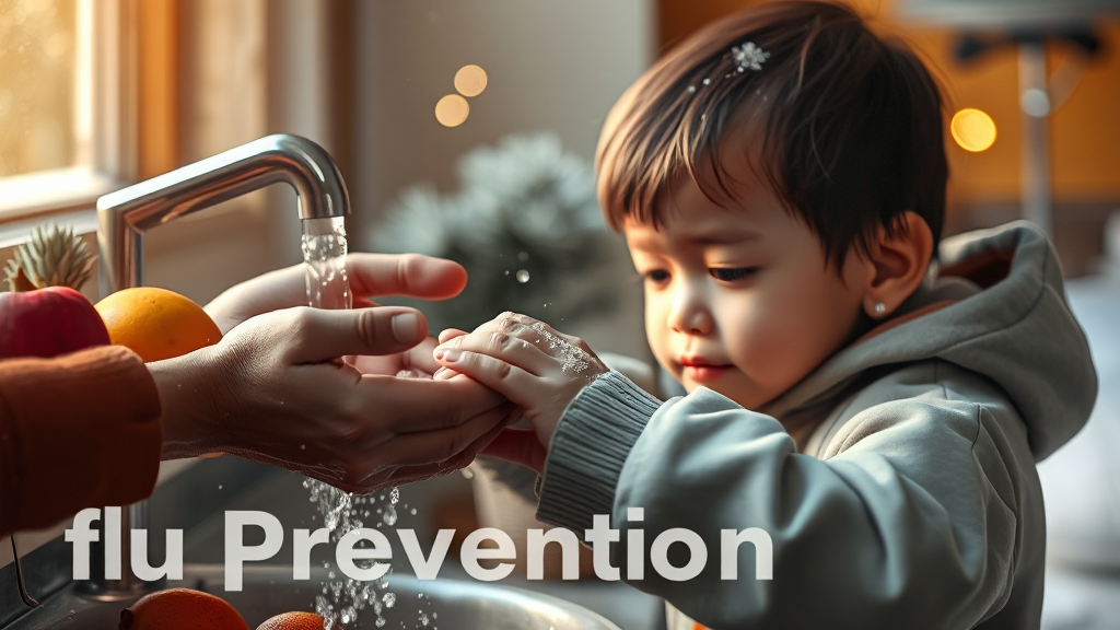 생활 속 독감 예방법 이미지