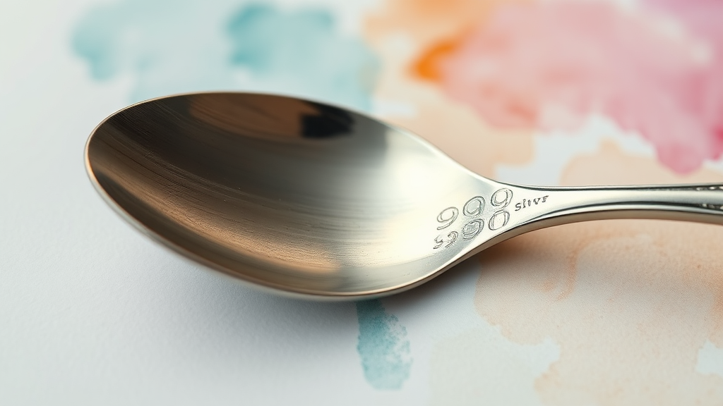 은수저 순도 확인법 (watercolor 스타일)