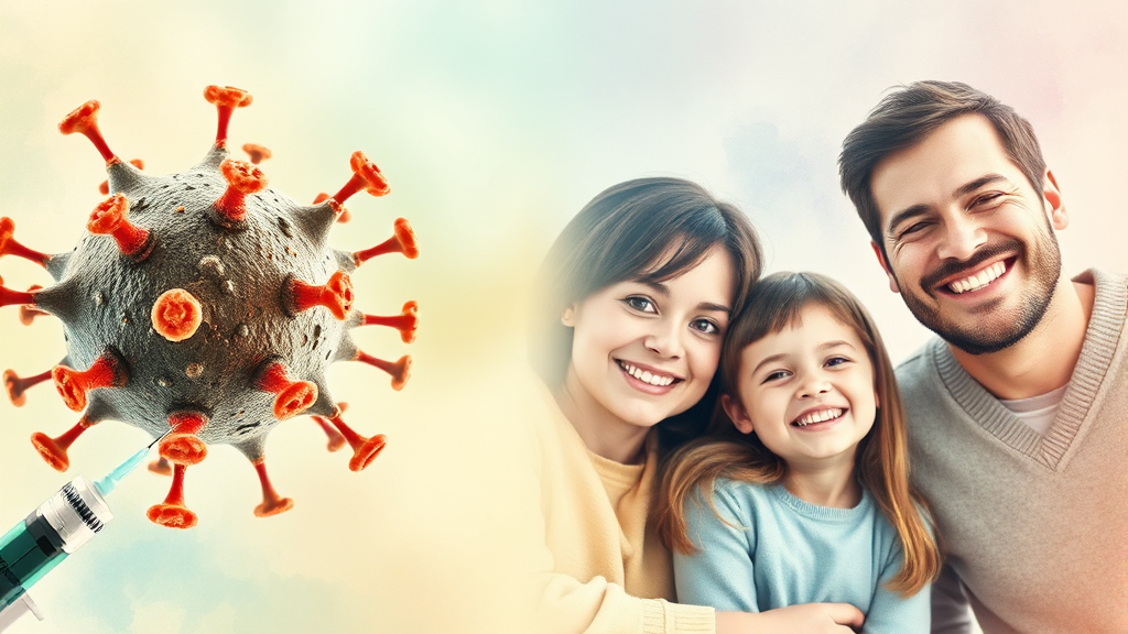 독감 백신, 3가 vs 4가 차이 (watercolor 스타일)