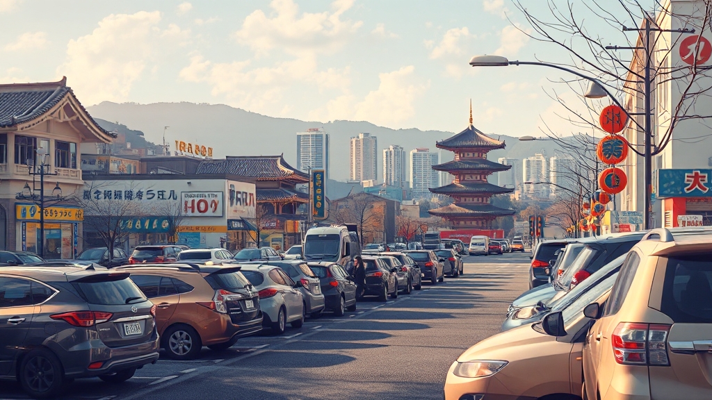 지역별 무료 주차장 상세 리스트 (realistic 스타일)