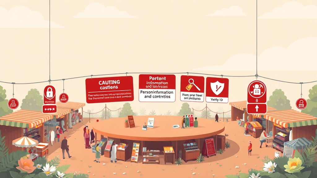 벼룩시장 구인구직, 주의할 점은? (illustration 스타일)