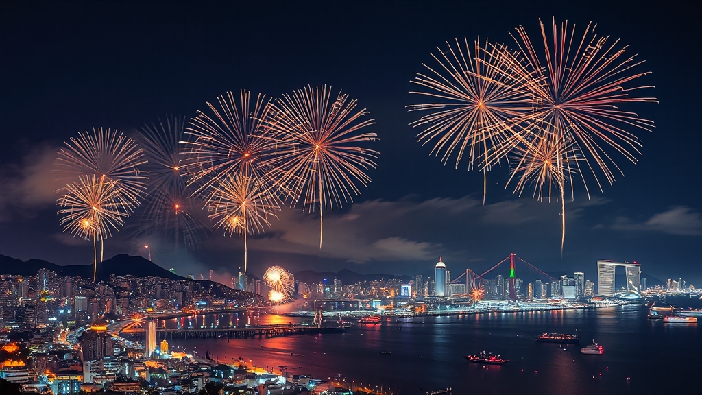 불꽃축제 명당 추천 (realistic 스타일)