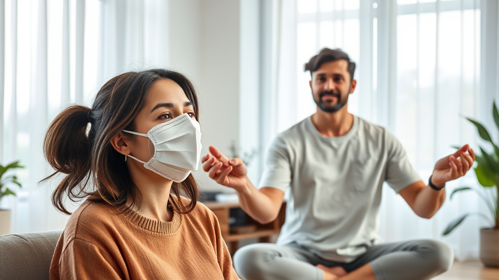 혈관운동성 비염 생활 속 관리 (realistic 스타일)