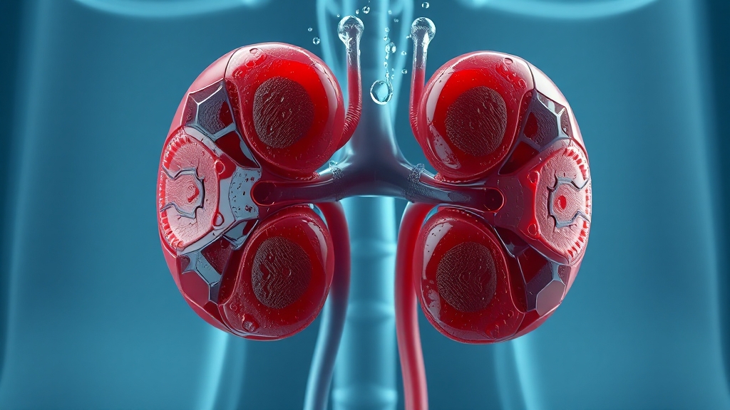 신장의 중요 기능 (realistic 스타일)