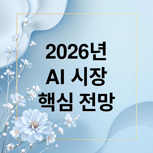 2026년
AI 시장
핵심 전망 (AI 기술주 2026 리스크)