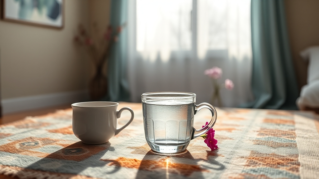 수분 섭취, 언제, 어떻게 하는 것이 좋을까요? (realistic 스타일)