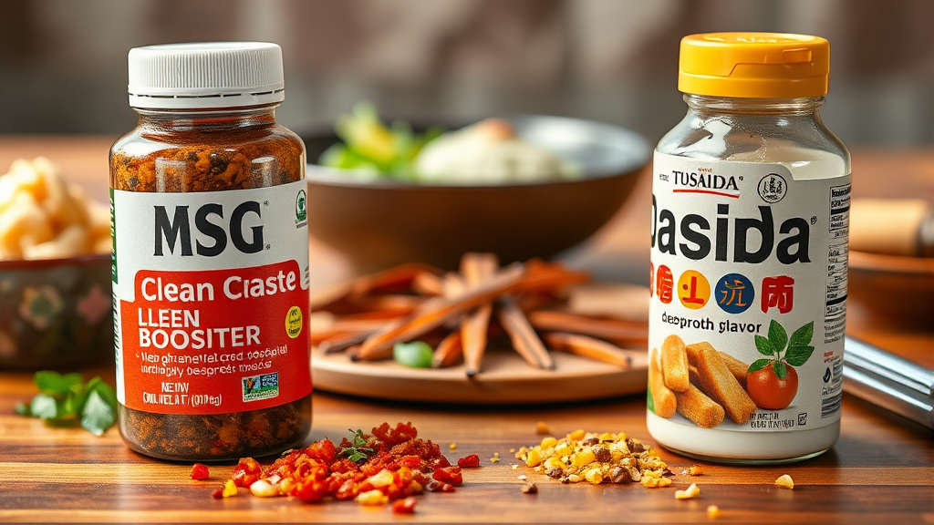 미원 vs 다시다: 성분 비교와 요리별 활용법 (realistic 스타일)