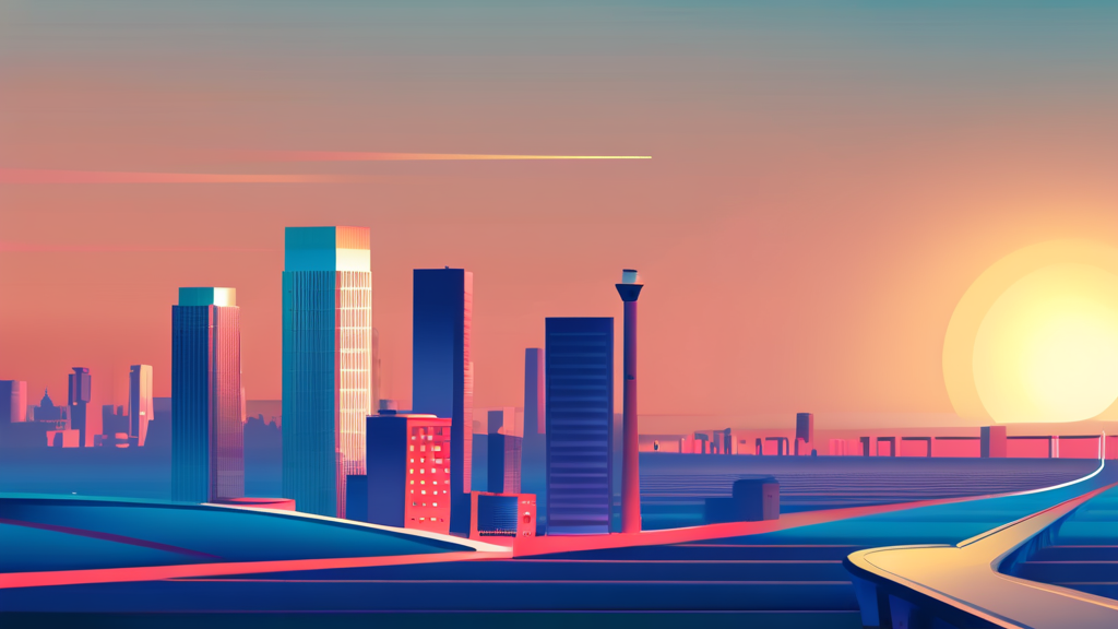 RIA 계좌, 향후 전망과 잠재적 리스크 분석 (illustration 스타일)