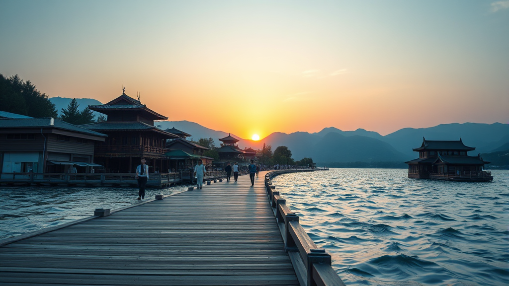 안동 선성수상길, 그 매력은? (realistic 스타일)