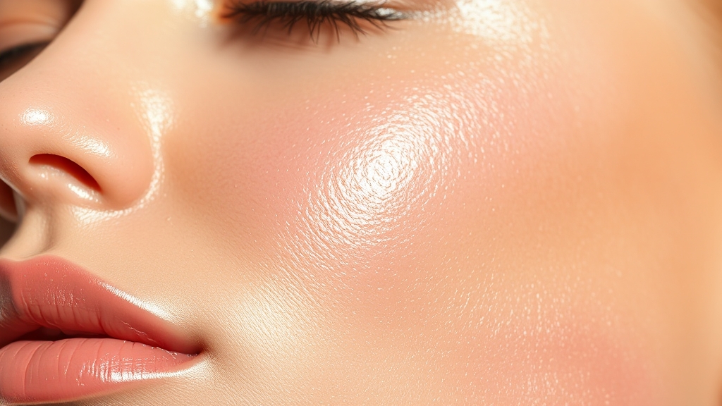 피부 타입별 스킨케어 (realistic 스타일)