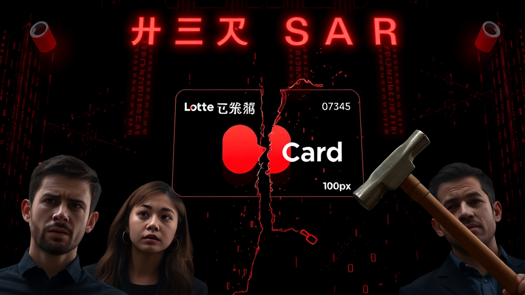 금융권 보안 사고, 심각한 상황 (realistic 스타일)