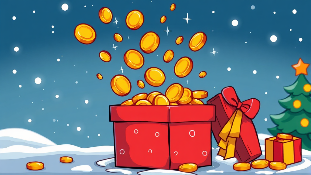 2025년 12월, 크리스마스 선물처럼 불어나는 예금 전략 (cartoon 스타일)