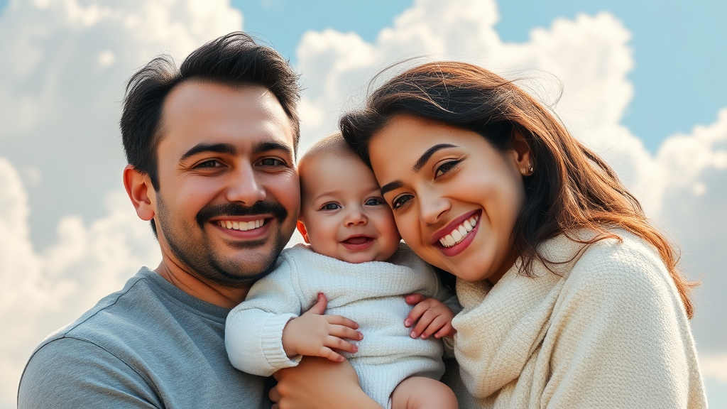 부모급여, 무엇인가요? (realistic 스타일)