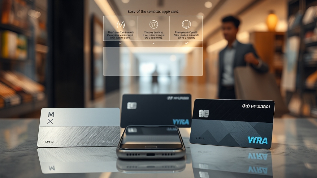 애플페이 지원 체크카드 종류 (realistic 스타일)