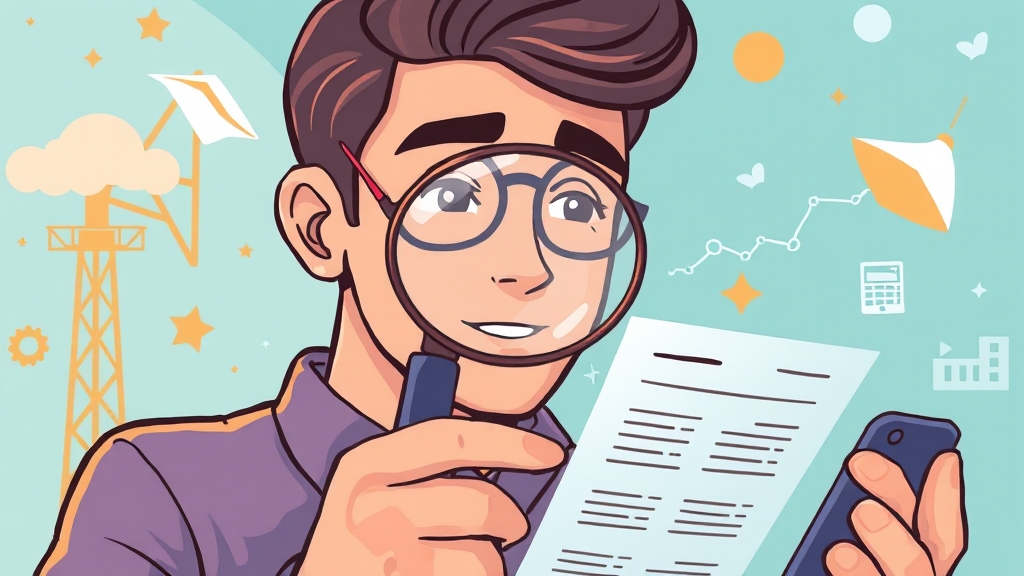 통신사별 요금제 비교 (QoS 포함) (illustration 스타일)