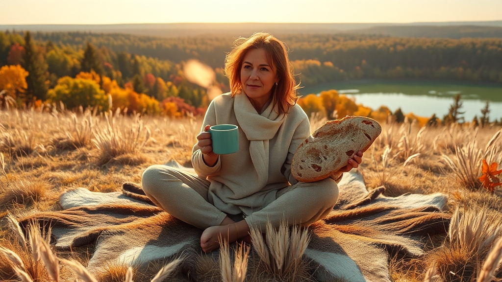뷰 맛집 빵집 (realistic 스타일)