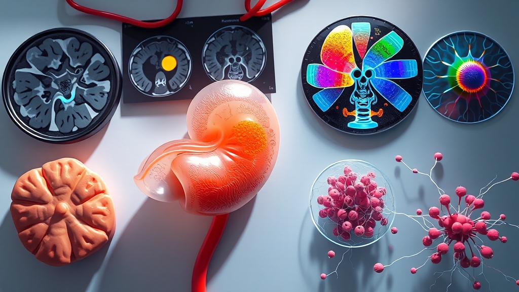 췌장암 진단 검사 방법 (realistic 스타일)