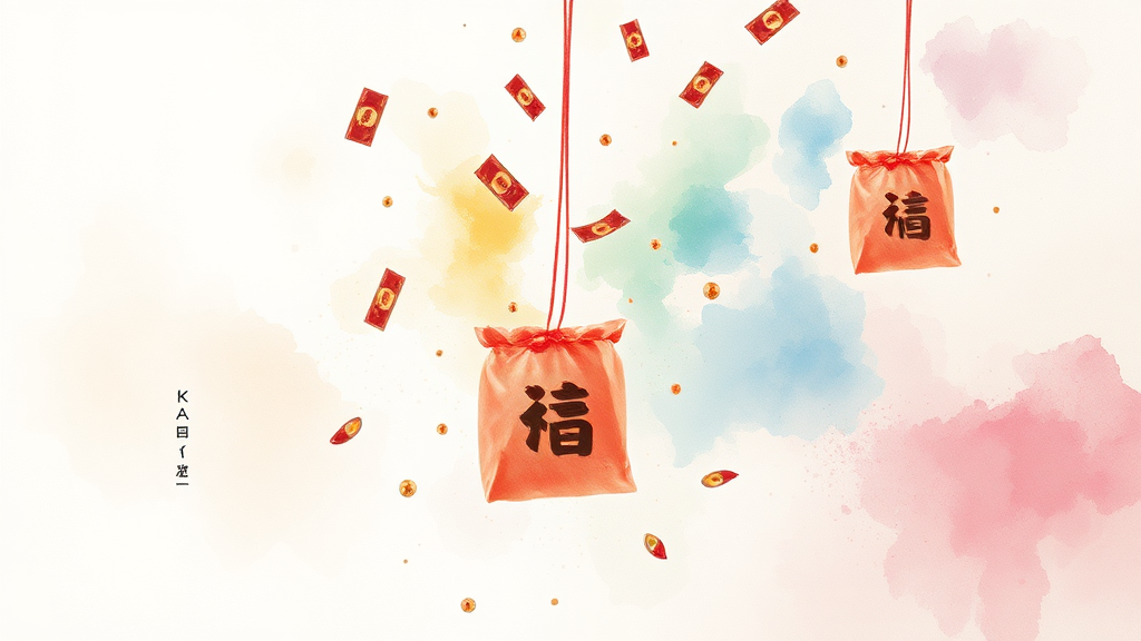 당첨 금액 결정 요인 (watercolor 스타일)