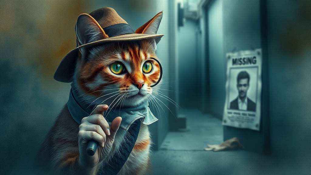 고양이 탐정 비용, 얼마나 들까? (watercolor 스타일)