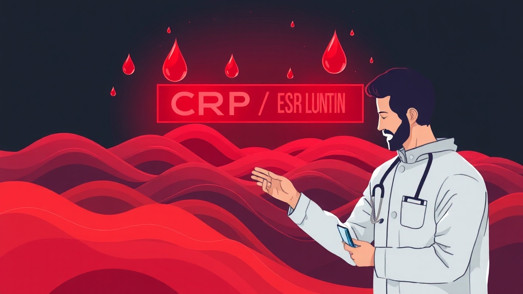 염증 수치, 무엇을 의미할까요? (illustration 스타일)