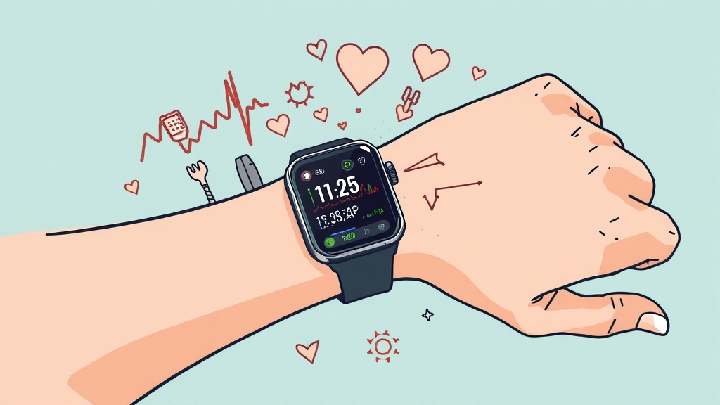 건강 및 운동 기능 (illustration 스타일)