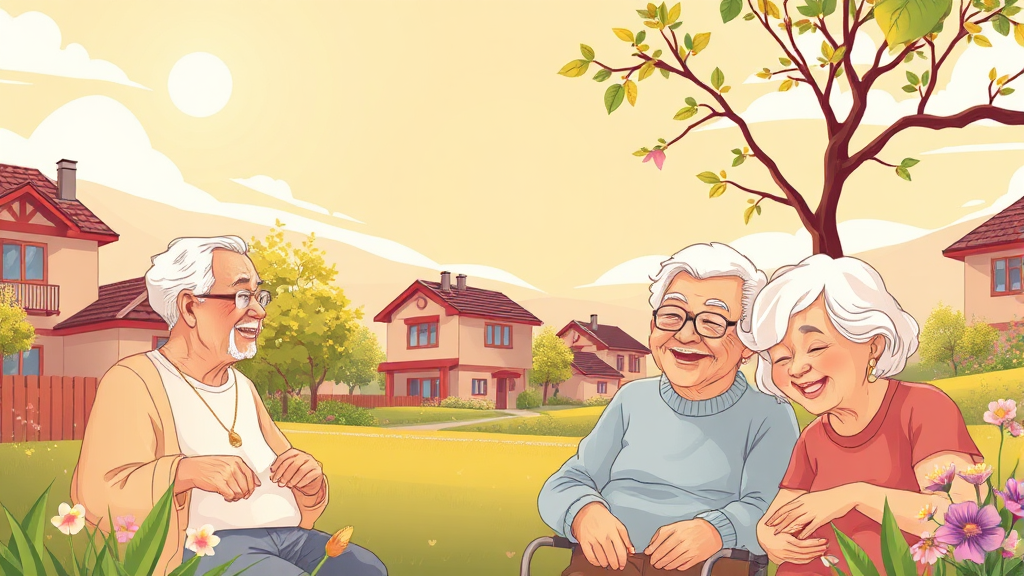 복지주택 특징 & 장점 (illustration 스타일)